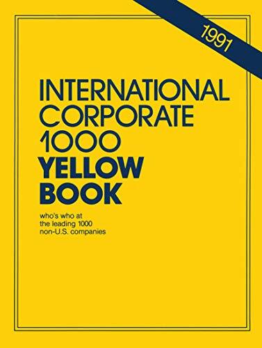 International Corporate 1000 Yellow Book : 1990