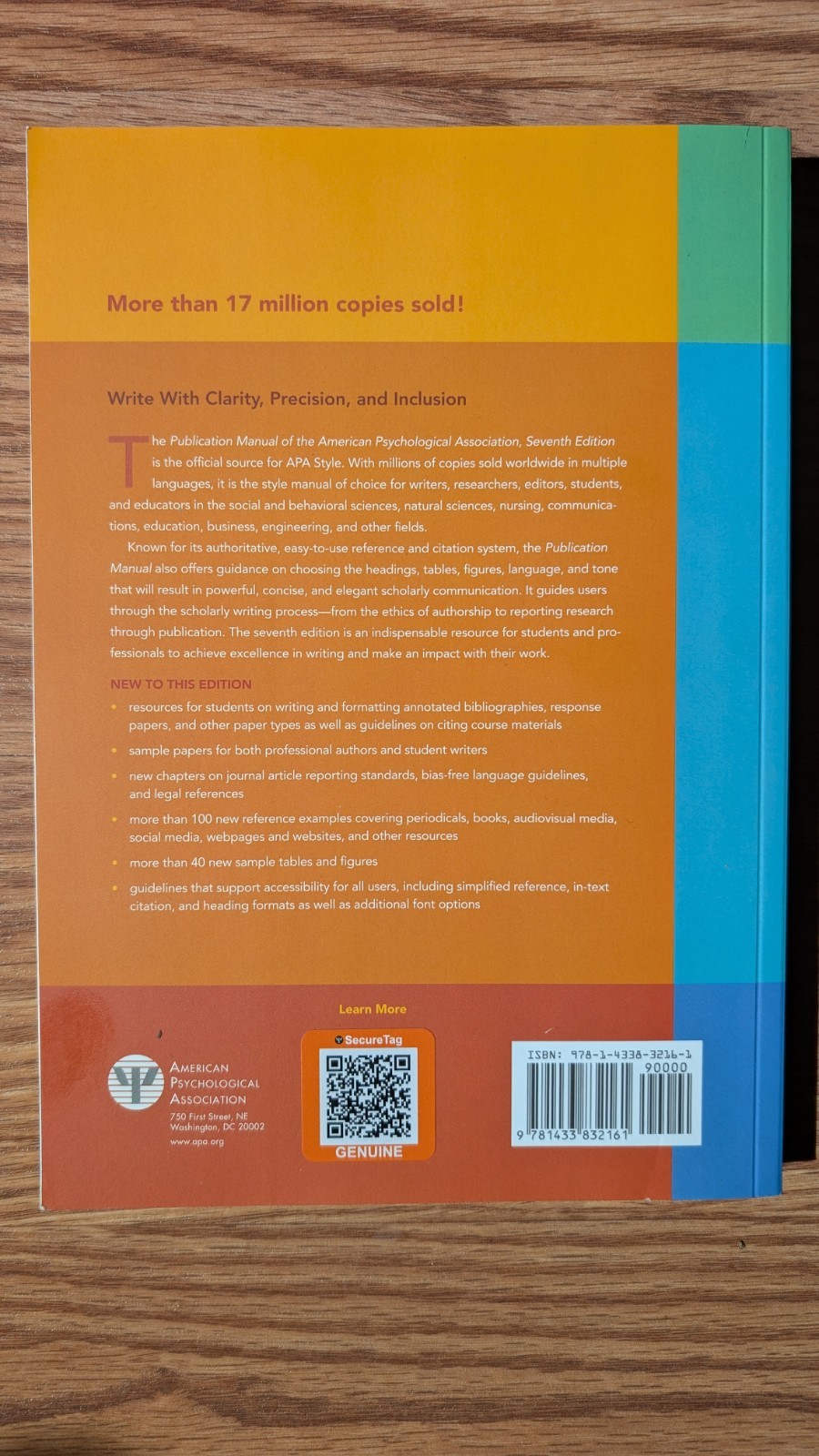 Publication Manual Official Guide 7th Edition of the American Psychological Ass.