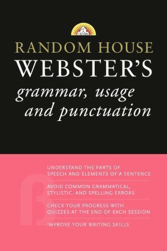 Random House Webster’s Grammar, Usage, and Pu- paperback, 0375722769, House, new