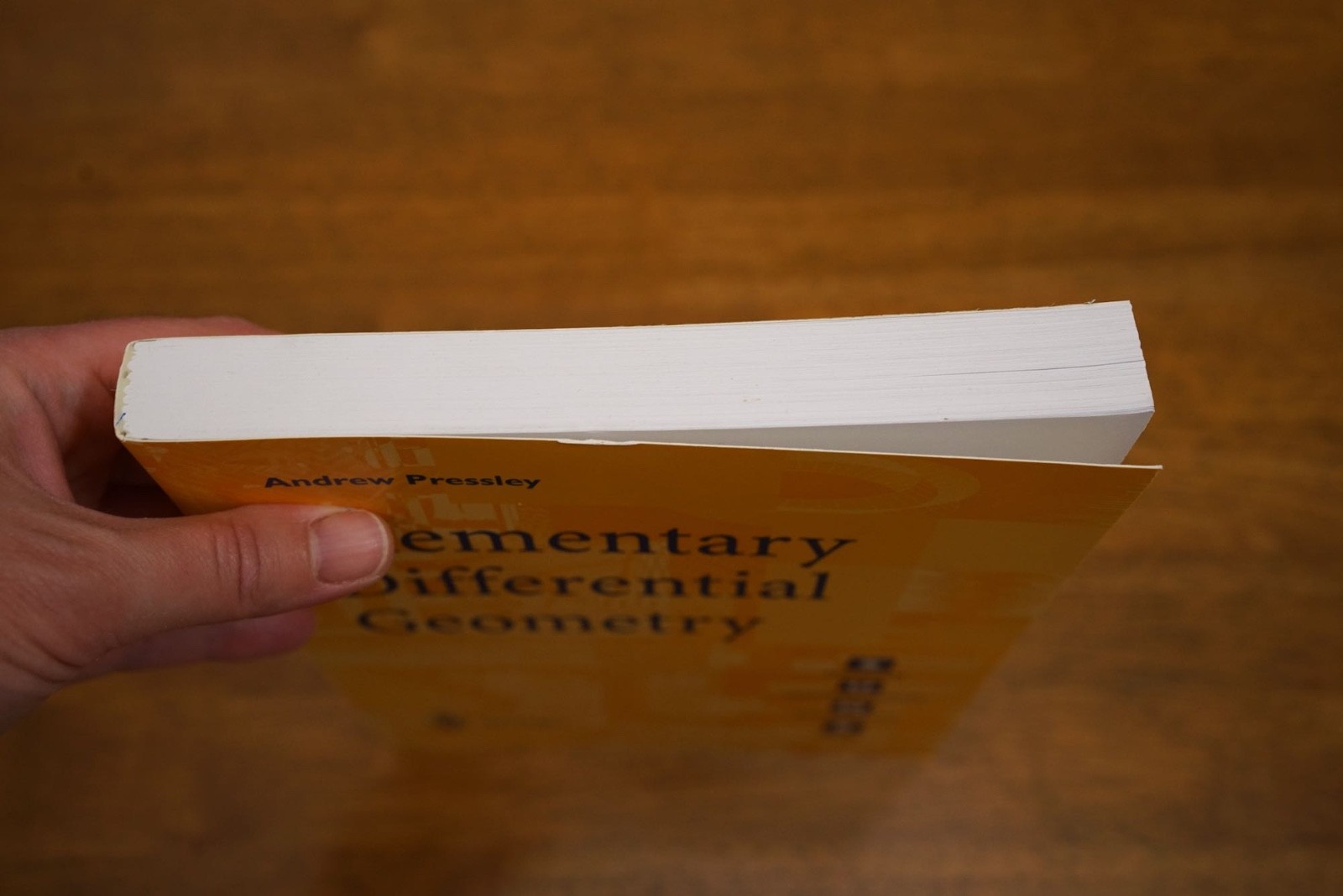 MATHS – Springer – Elementary Differential Geometry – Like New, light shelf-wear