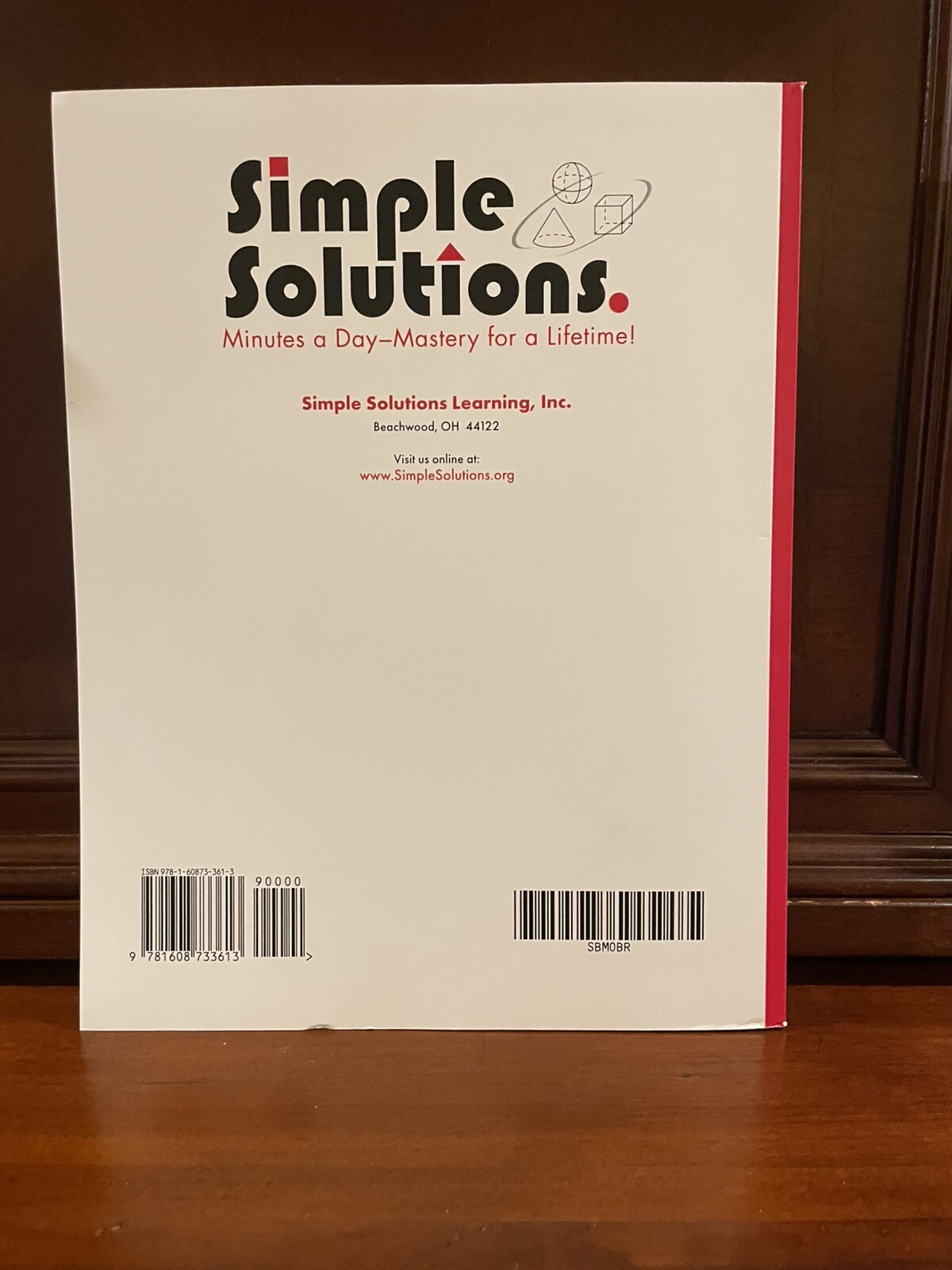 Simple Solutions Mathematics Grade K Workbook Kindergarten Math Homeschool NEW