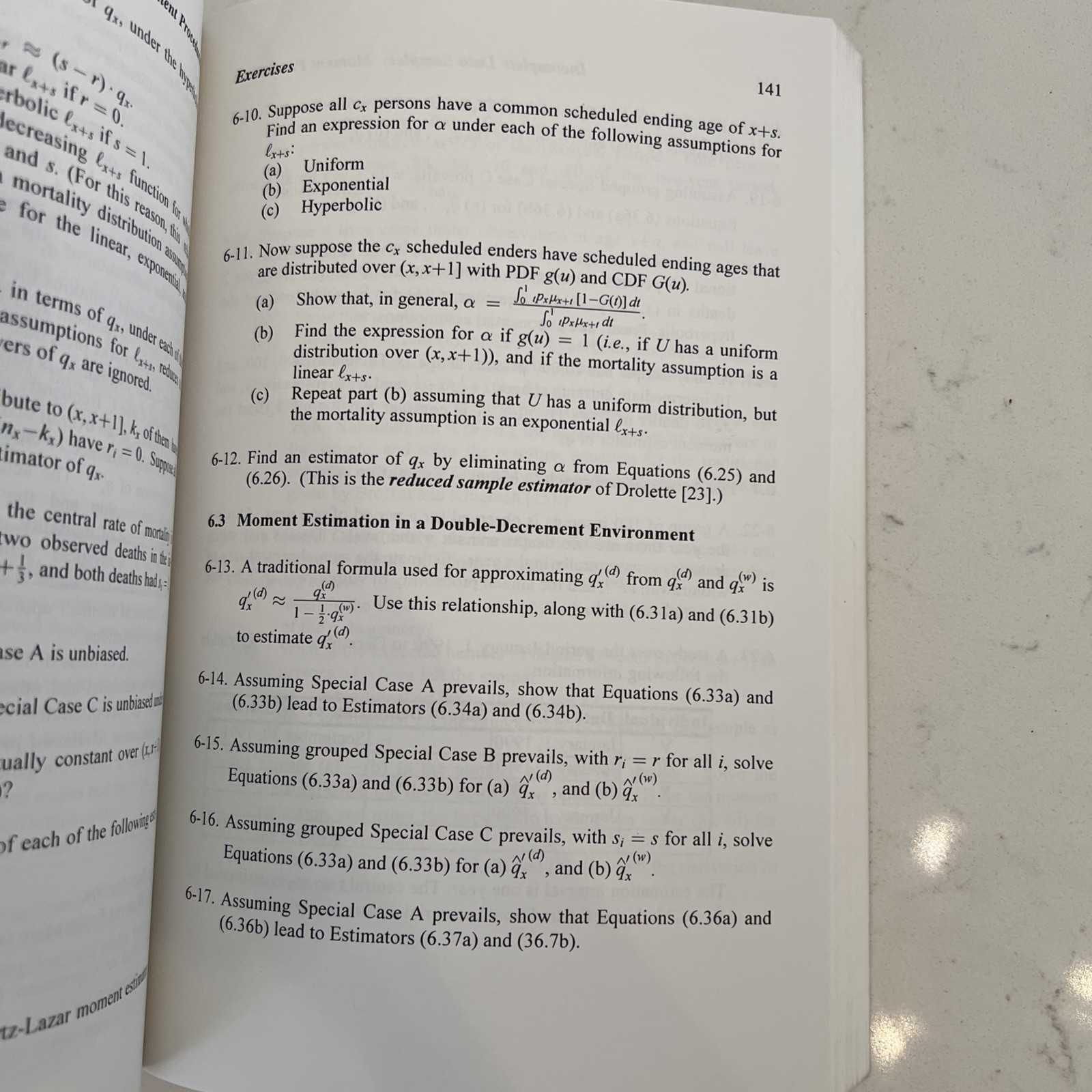 Survival Models and their Estimation, dick-london