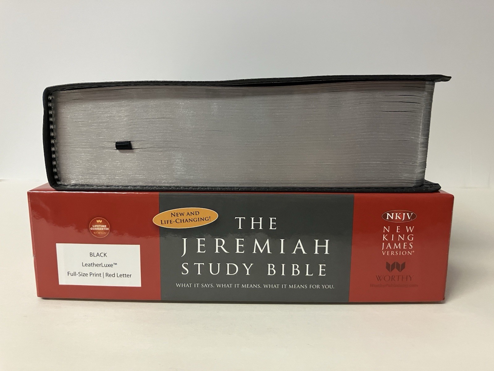 The Jeremiah Study Bible NKJV Black LeatherLuxe 2013 Cedarville University