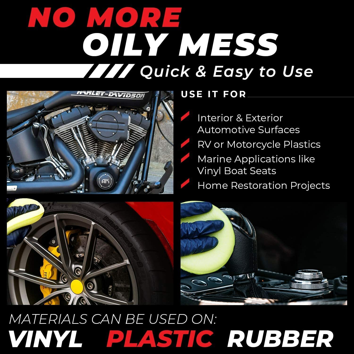 CarGuys Plastic Restorer The Ultimate Solution Bringing Rubber Vinyl Plastic 8oz