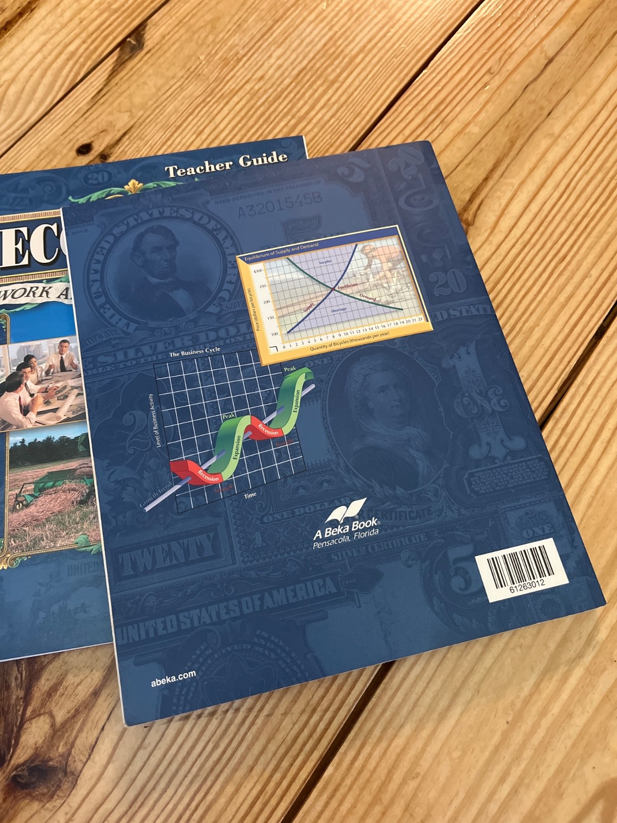 A Beka Economics student book and guide like new