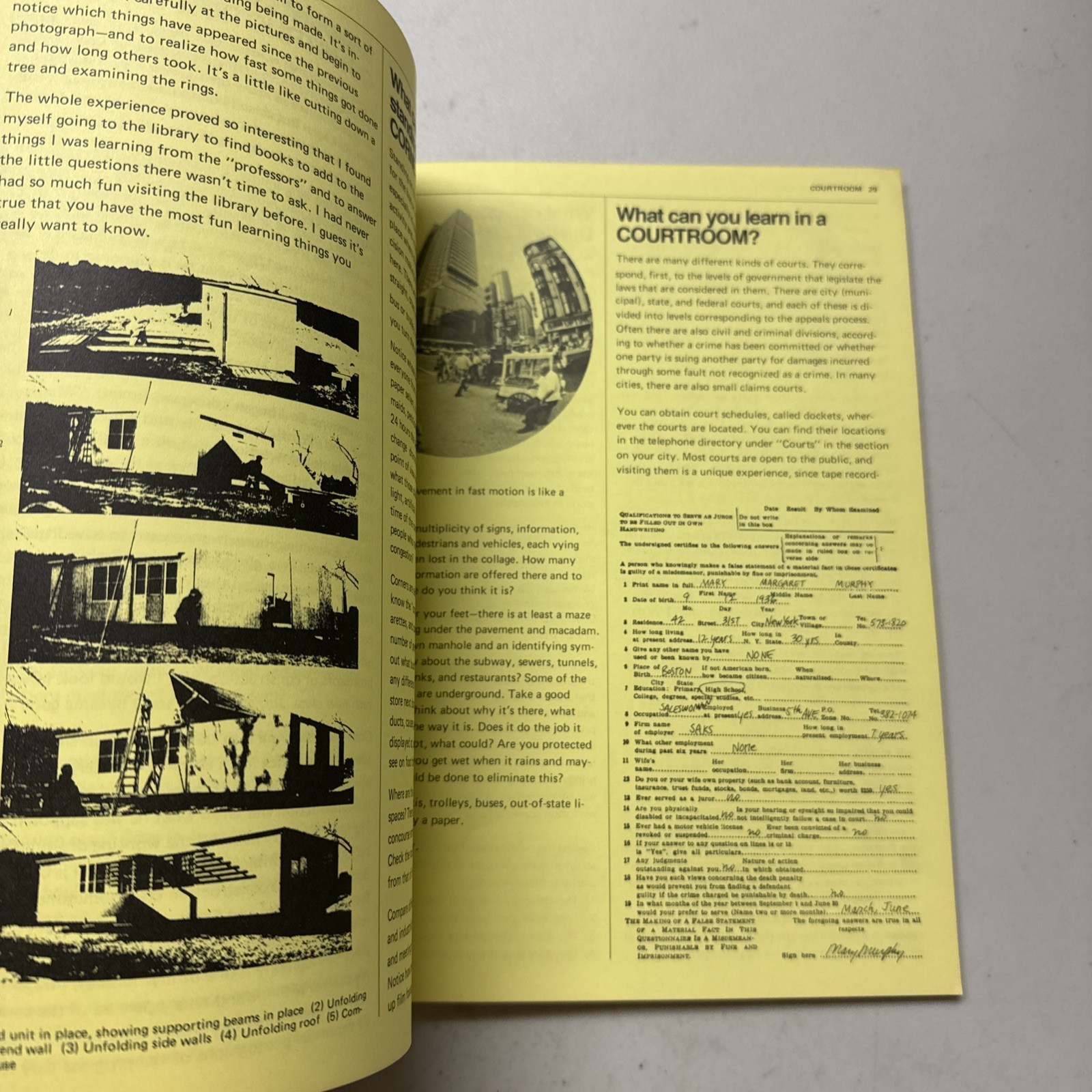 Yellow Pages of Learning Resources Soft Cover Area Code 800 1972 Vtg-B7