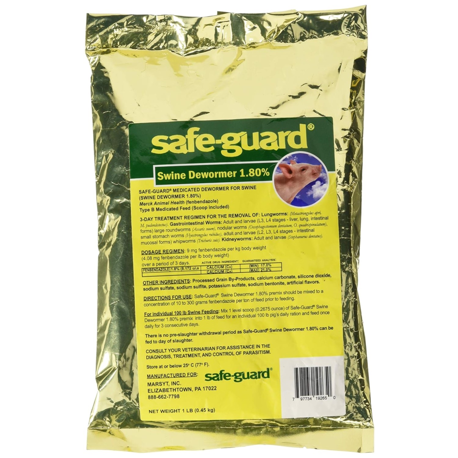 1lb Pig Dewormer – Kidney & Stomach Worm Treatment
