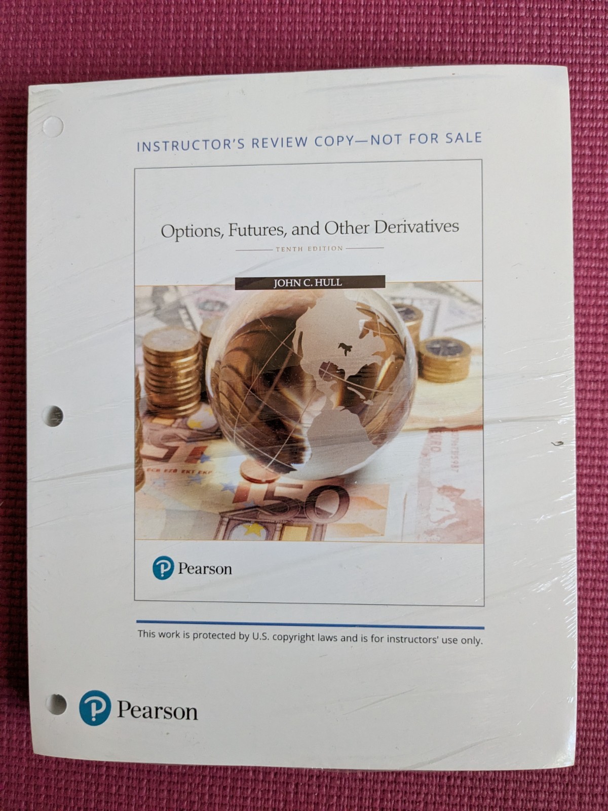 Loose Leaf Copy: Options, Futures, and Other Derivatives – Hardcover, by Hull