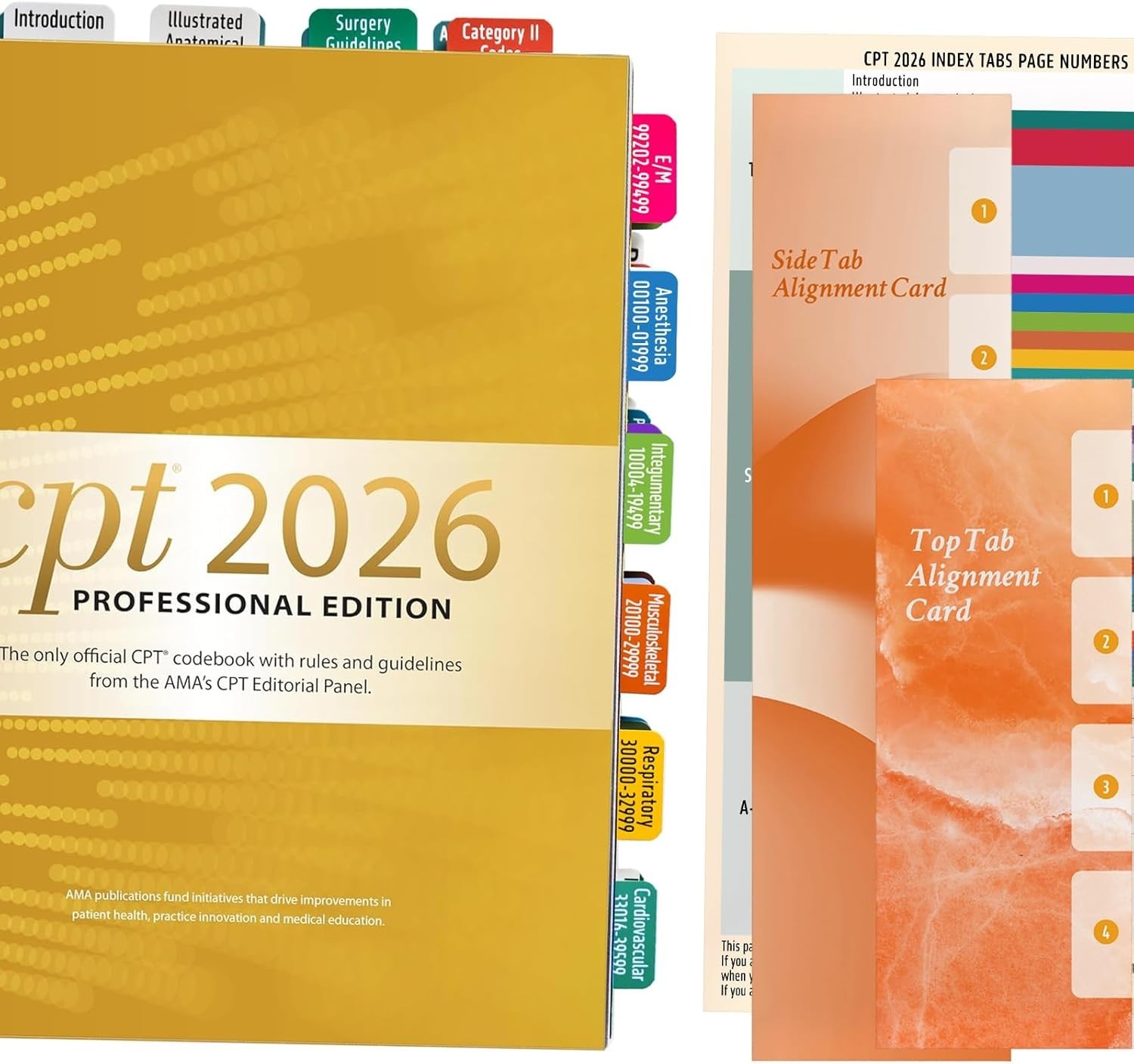 CPT 2026 Code Book Index Tabs – for AMA Version CPT 2026 Professional Edition…