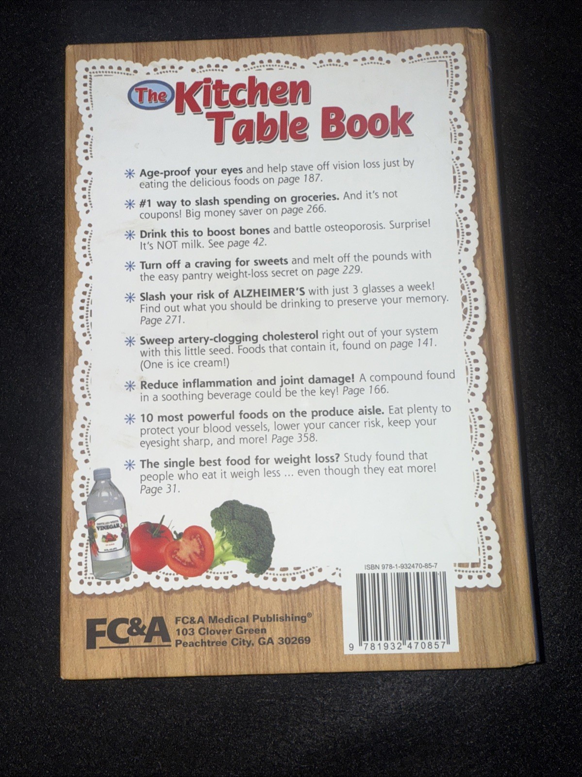 The Kitchen Table Book – Hardcover – Vg