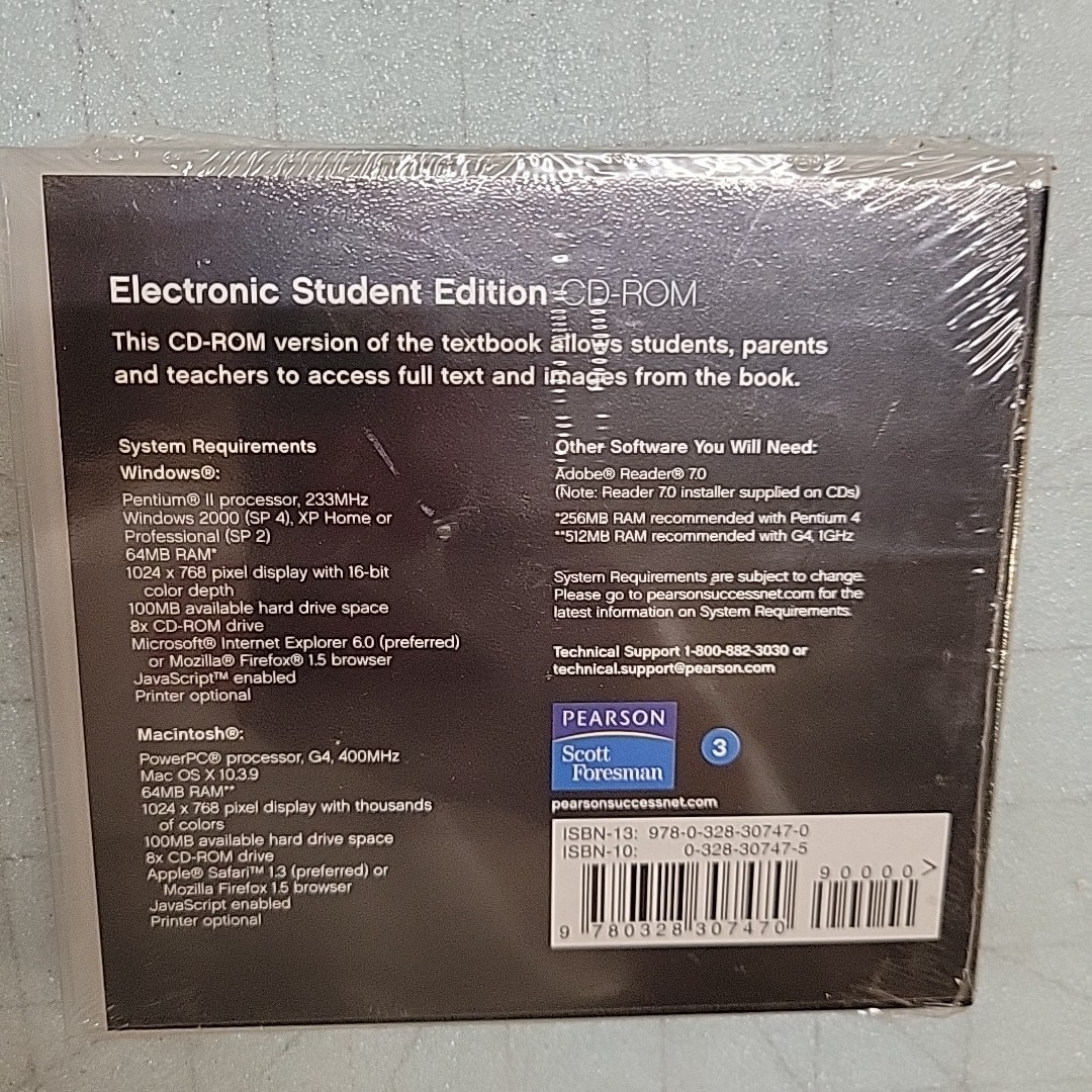 3rd Grade enVision ELECTRONIC STUDENT EDITION CD-ROM – Texas Edition