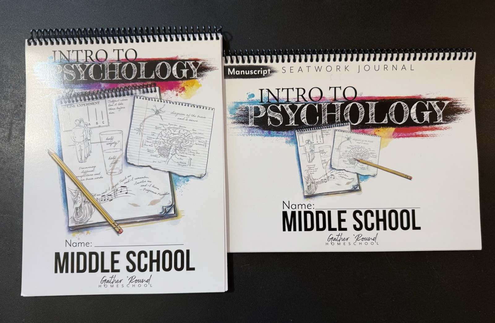 Gather Round Homeschool Intro to Psychology & Seat Work Journal Middle School