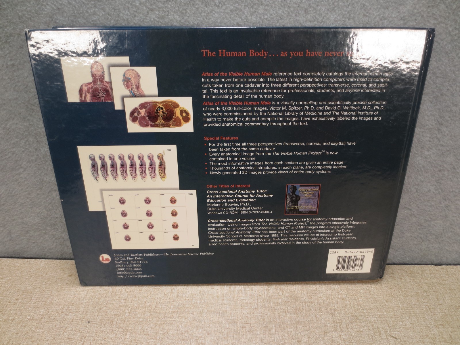 National Library of Medicine Atlas of The Visible Human Male Victor Spitzer