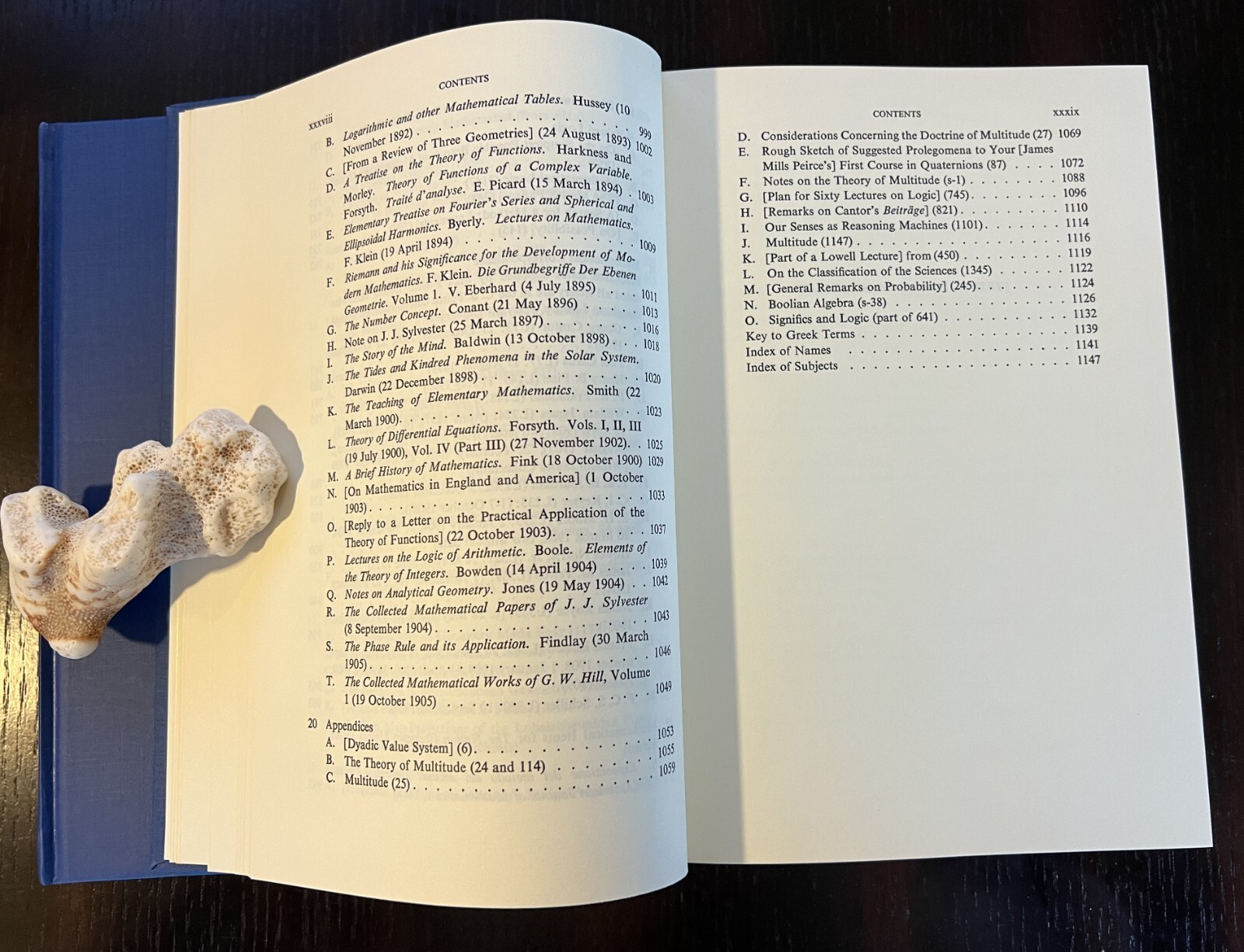 The New Elements of Mathematics_Volume 3 in 2 Parts_Charles S. Peirce_VG+