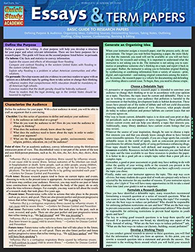 Essays & Term Papers (Quick Study A…, Shelley Evans-M