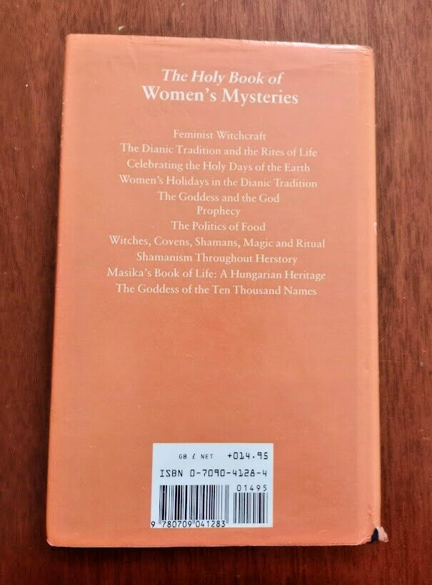The Holy Book of Women’s Mysteries by Zsuzsanna E. Budapest (1990, Hardcover)
