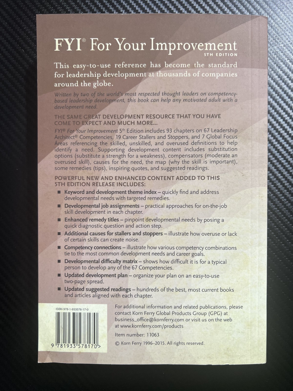 FYI: For Your Improvement – For Learners, Managers, Mentors, and Feedback Givers