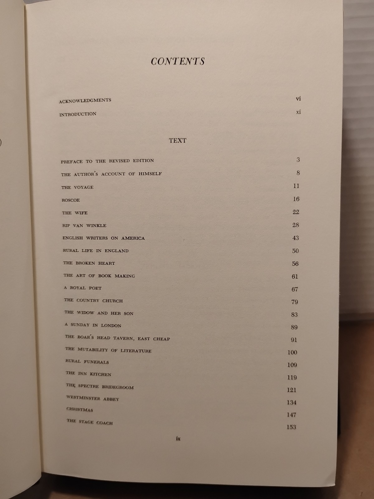 Complete Works of WASHINGTON IRVING : Sketch Book – 1978 – Vol. VIII Hardcover