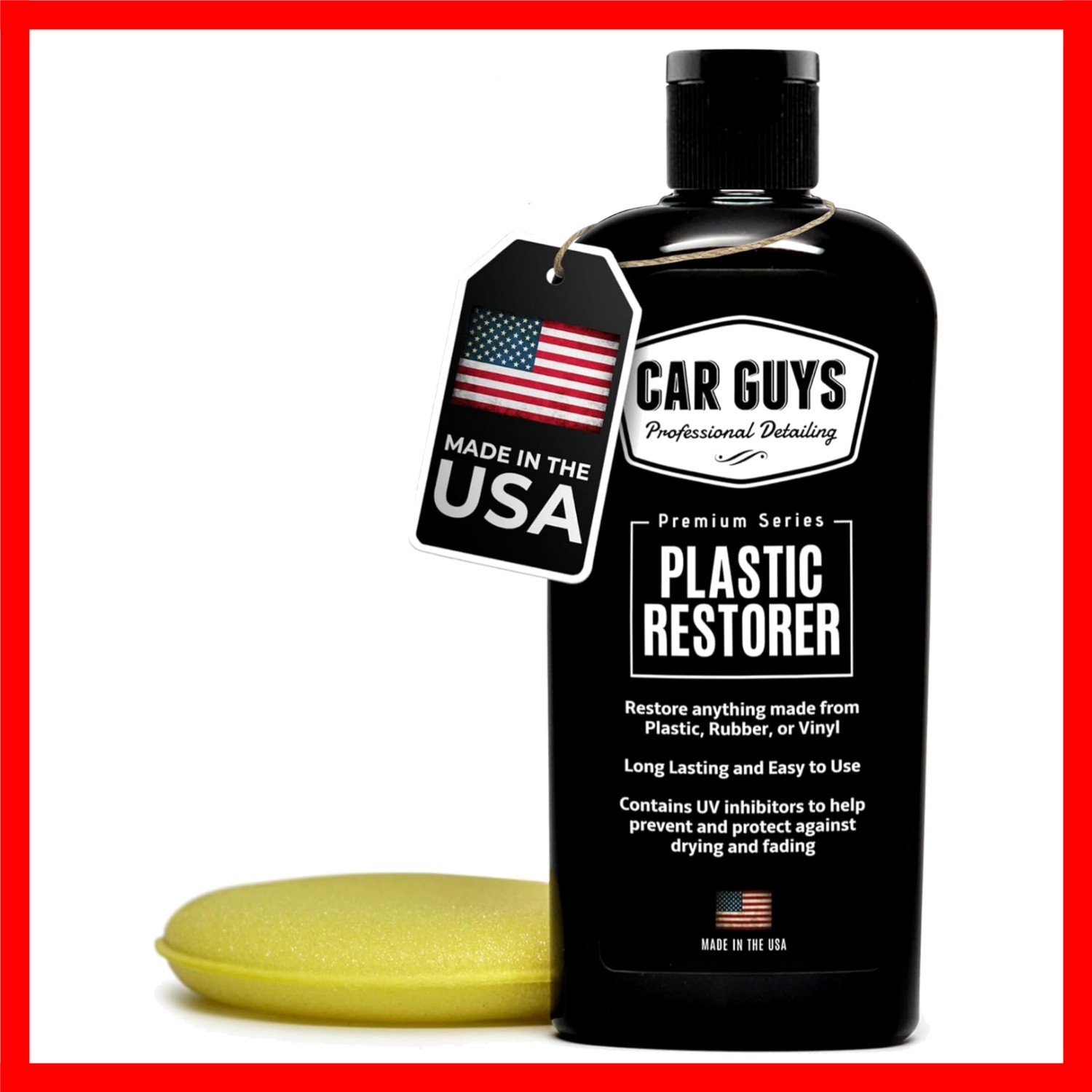 Long-Lasting Plastic, Rubber & Vinyl Restorer – 8 Oz Kit