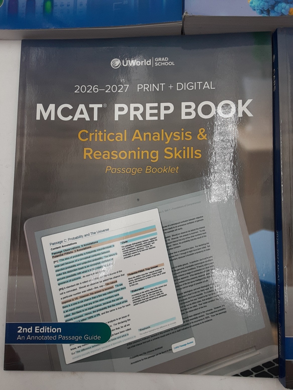 2026-2027 MCAT Prep Books 2nd Ed Lot of 5 – CARS (2), Chem,Bio Chem,Biology
