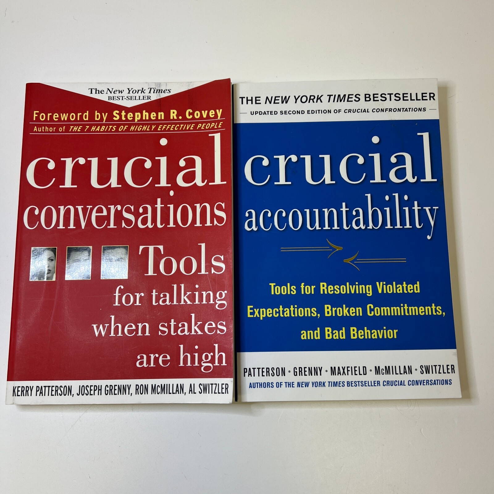Crucial Conversations & Crucial Accountability Lot of 2, Patterson, Grenny…