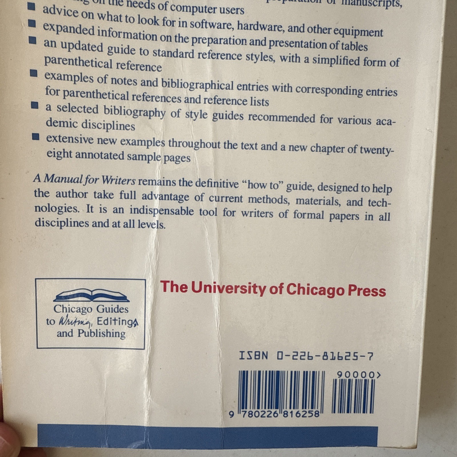 Chicago Guides to Writing, Editing, and Publishing Ser.: Manual for Writers…
