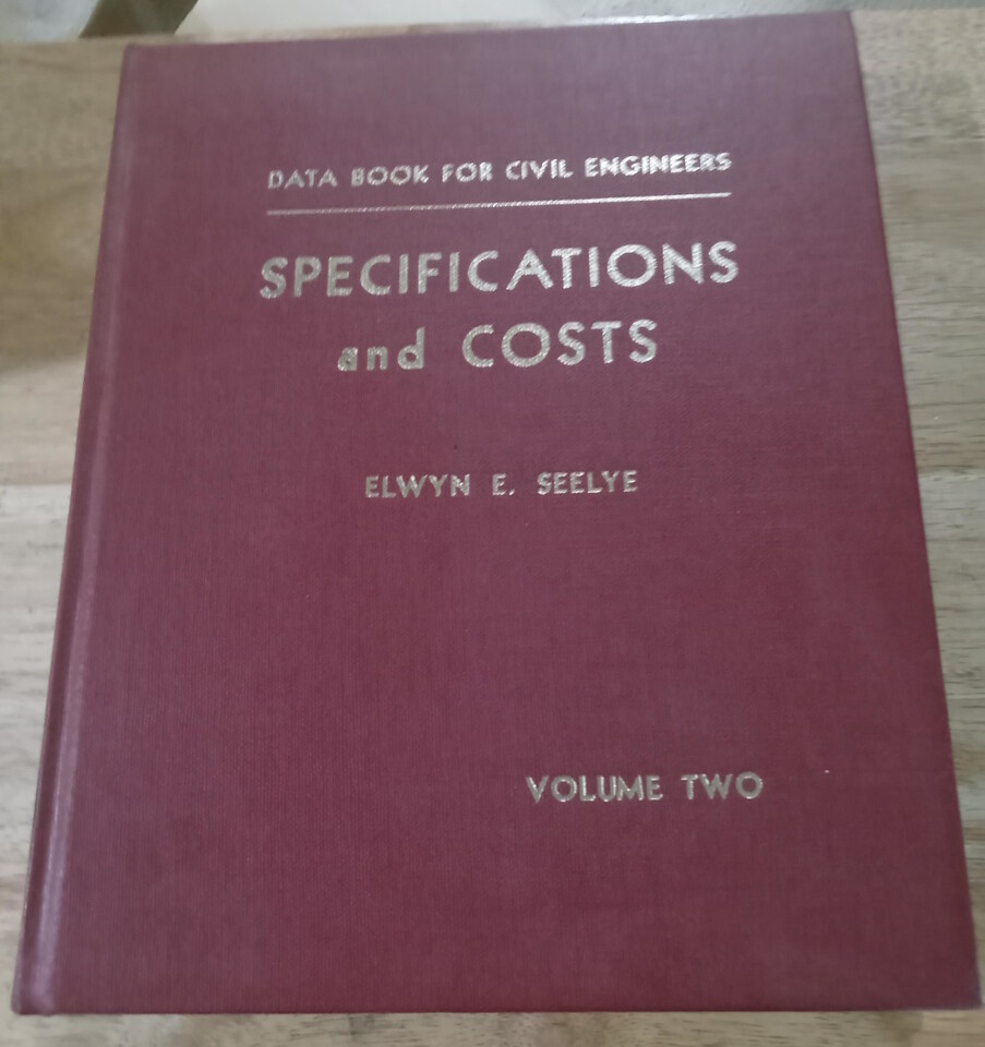 Data Book for Civil Engineers : Specifications and Costs Volume Two (Volume 2)