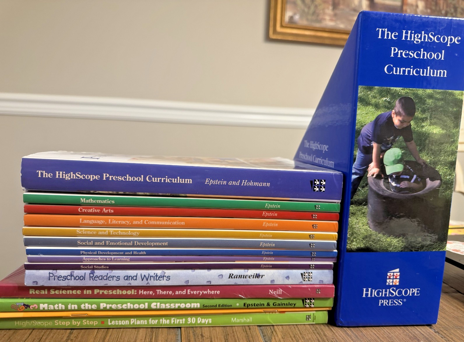 HUGE HighScope Preschool Curriculum Set- 14 books-Math, Science, Writing, Plans