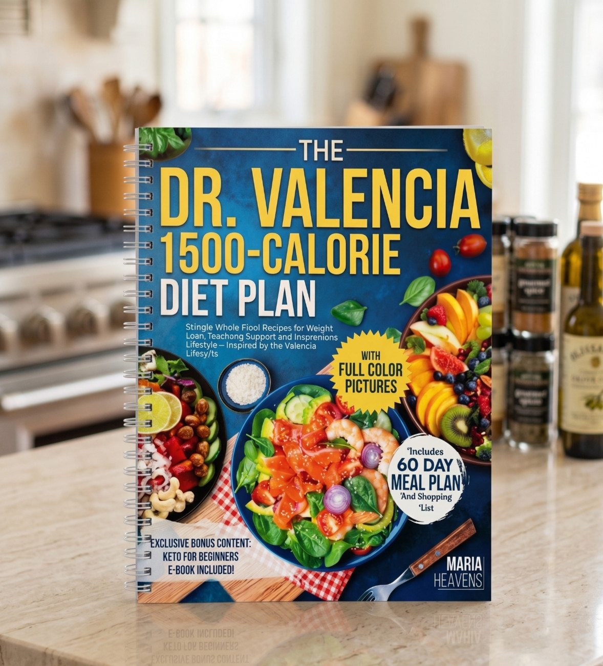 Valencia 1500 Calorie Diet Cookbook Low Carb Recipes & 60-Day Meal Plan Guide