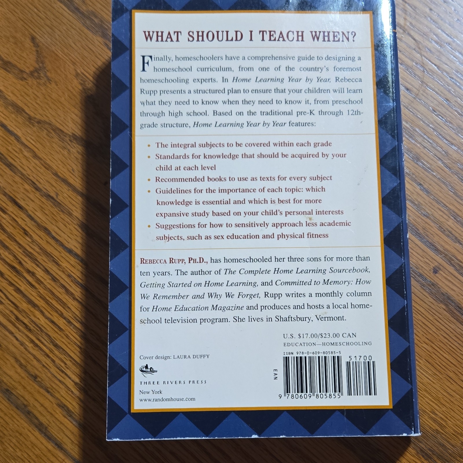 Three Rivers Press Home Learning Year by Year Rebecca Rupp Education