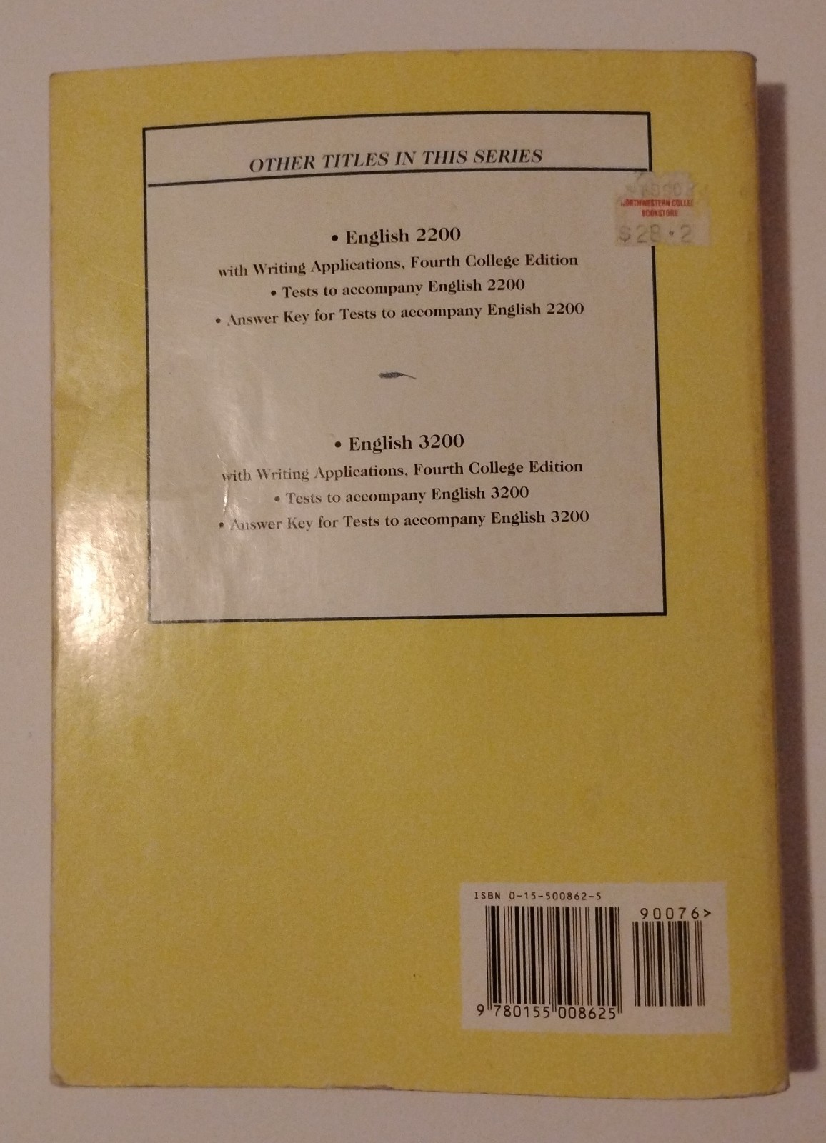 English 2600 With Writing Applications Joseph C Blumenthal 6th College Edition
