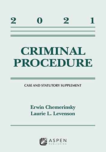 Criminal Procedure: – Paperback, by Chemerinsky Erwin; Levenson – Very Good j