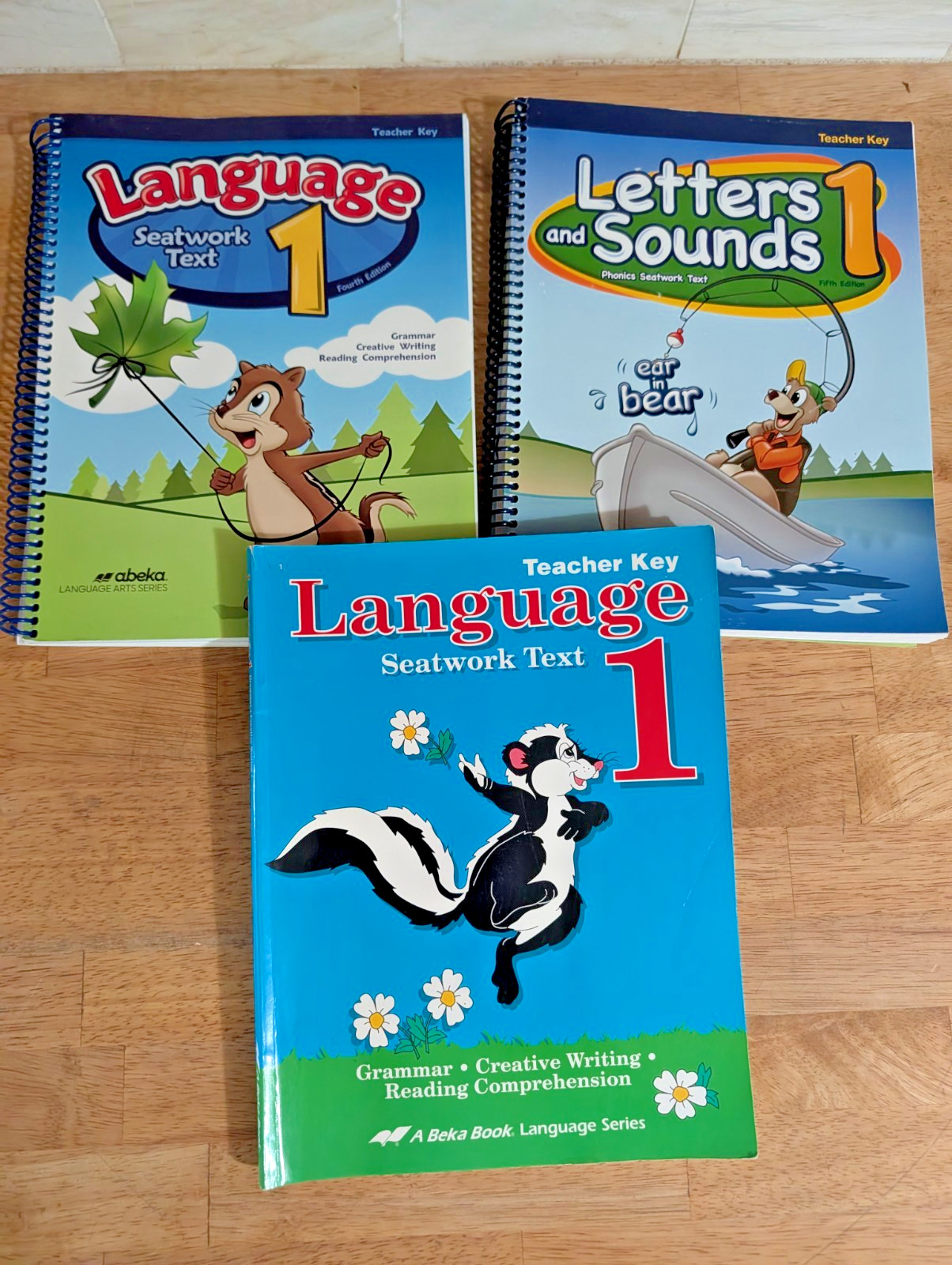 Abeka Language 1, Letters and Sounds 1 Teacher Key Books A Beka