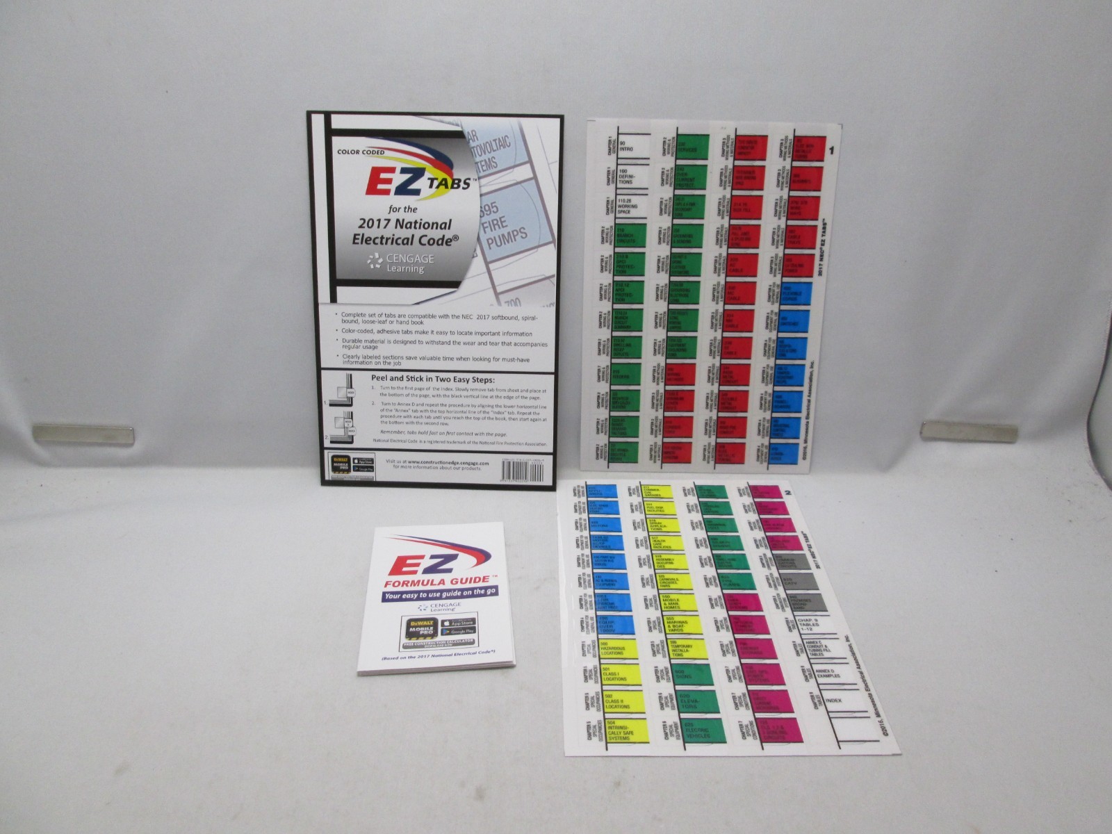NFPA 70 National Electrical Code NEC 2017 EZ-Tabs and Quick-Cards Like New