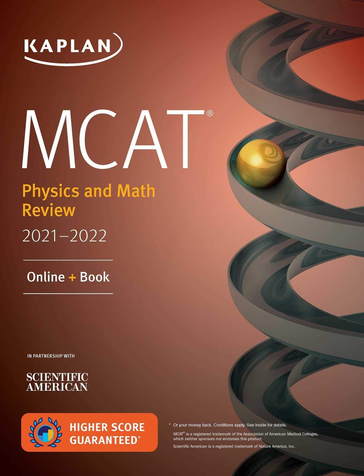MCAT Physics and Math Review 2021-2022: Online + Book (Kaplan Test Prep)