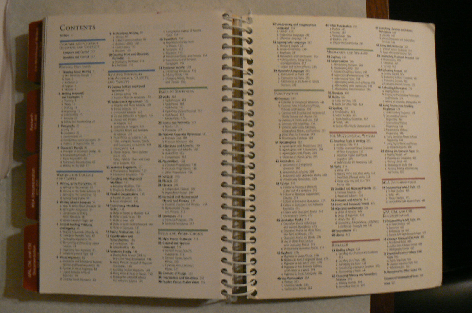 Prentice Hall REFERENCE GUIDE 8E 8th Ed.Harris/Kunka,spiral PB 2011 All Clean