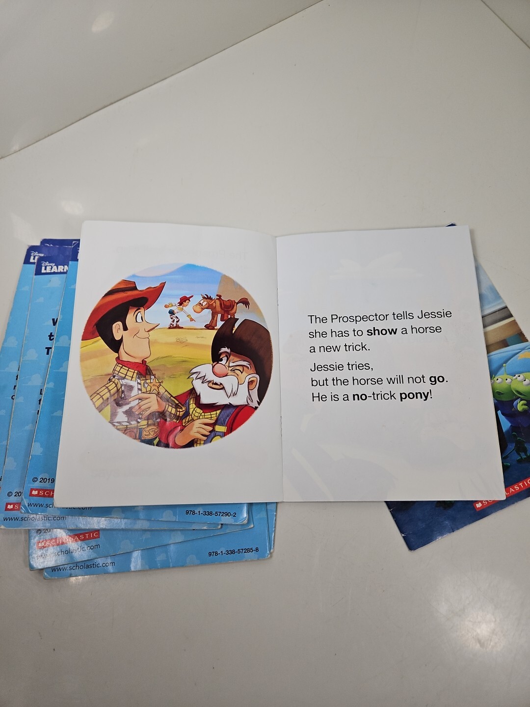 Disney LEARNING TOY STORY BOOK LOT PIXAR SCHOLASTIC 9 BOOK SET WOODY BUZZ GUC