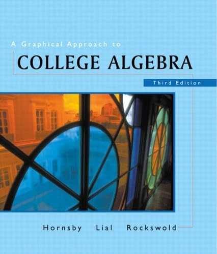A Graphical Approach to College – Hardcover, by Hornsby John; Lial – Acceptable