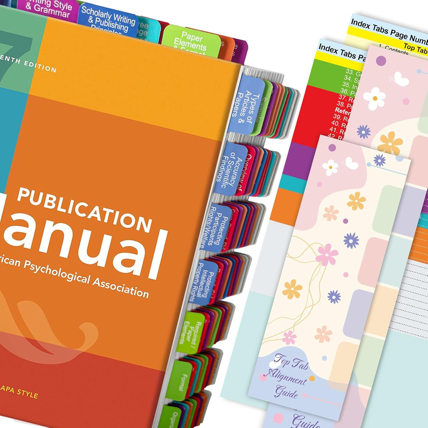 Index Tabs the APA Publication Manual 7Th Edition Book Tabs of the American