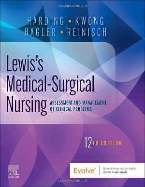 Lewis’s Medical-Surgical Nursing: – Hardcover, by Harding PhD RN – Good