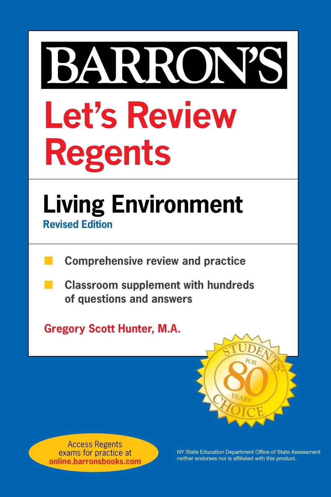 Let’s Review Regents: Living Environment Revised Edition (Barron’s New York …