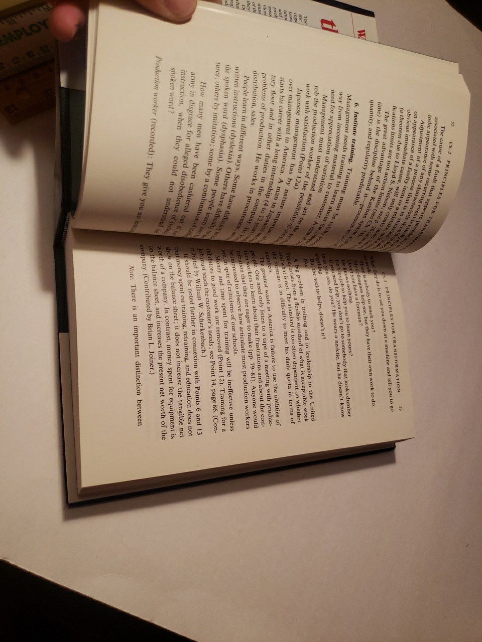 Out of the Crisis by Deming, W. Edwards Hardcover Book 22nd Printing 1994