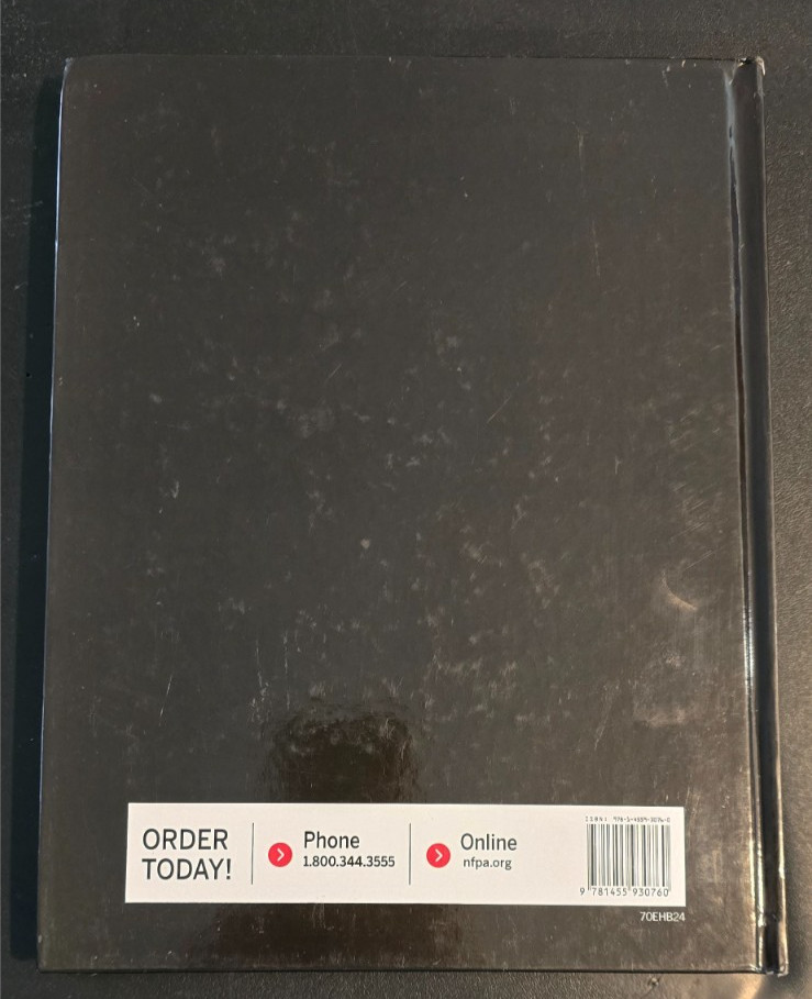 NFPA 70E Handbook for Electrical Safety in the Workplace 2024 – Hardcover – NEW