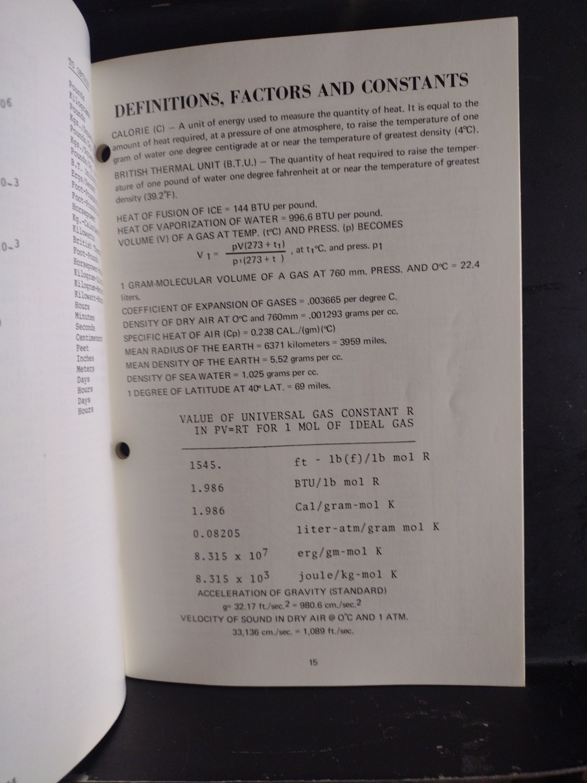 Handy Engineering Data Handbook Hoffman Air /Gas Softcover 49 Pages Very Good