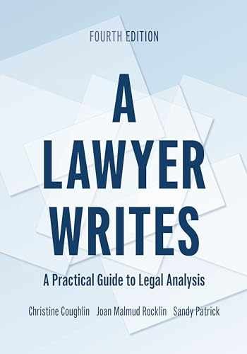 A Lawyer Writes: A – Paperback, by Coughlin Christine; Rocklin – Very Good d