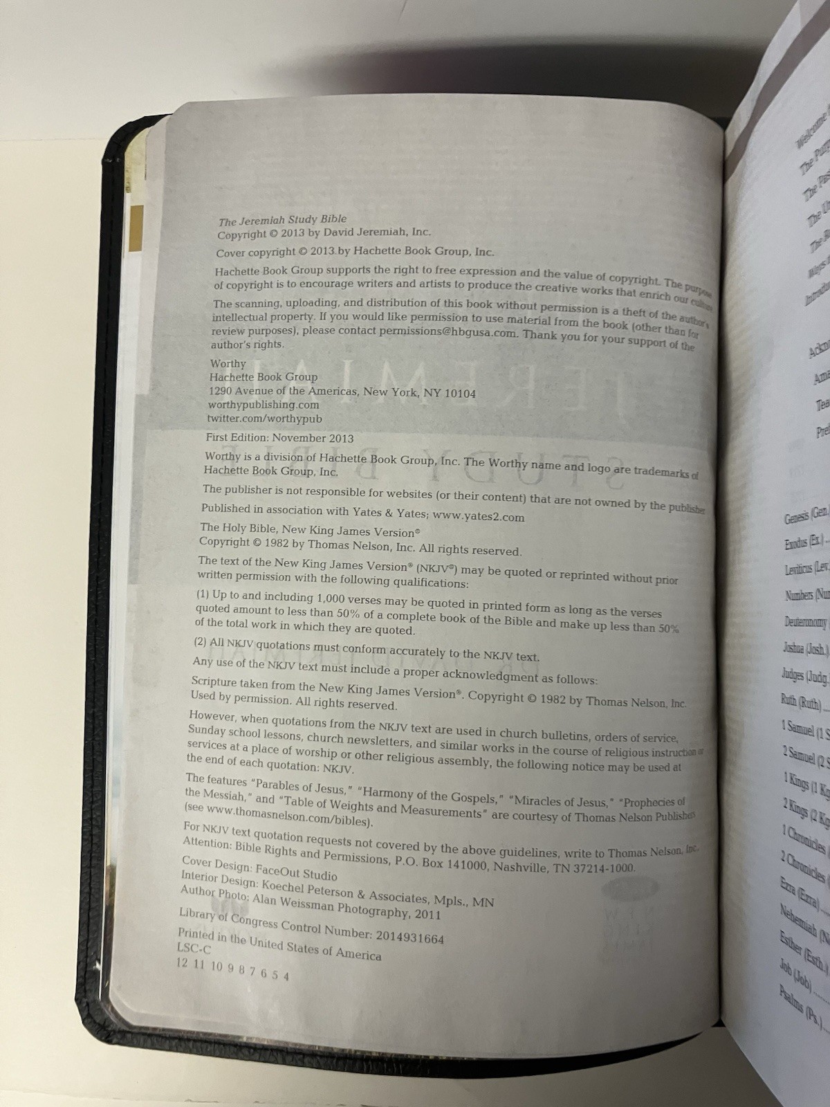 The Jeremiah Study Bible NKJV Black LeatherLuxe 2013 Cedarville University