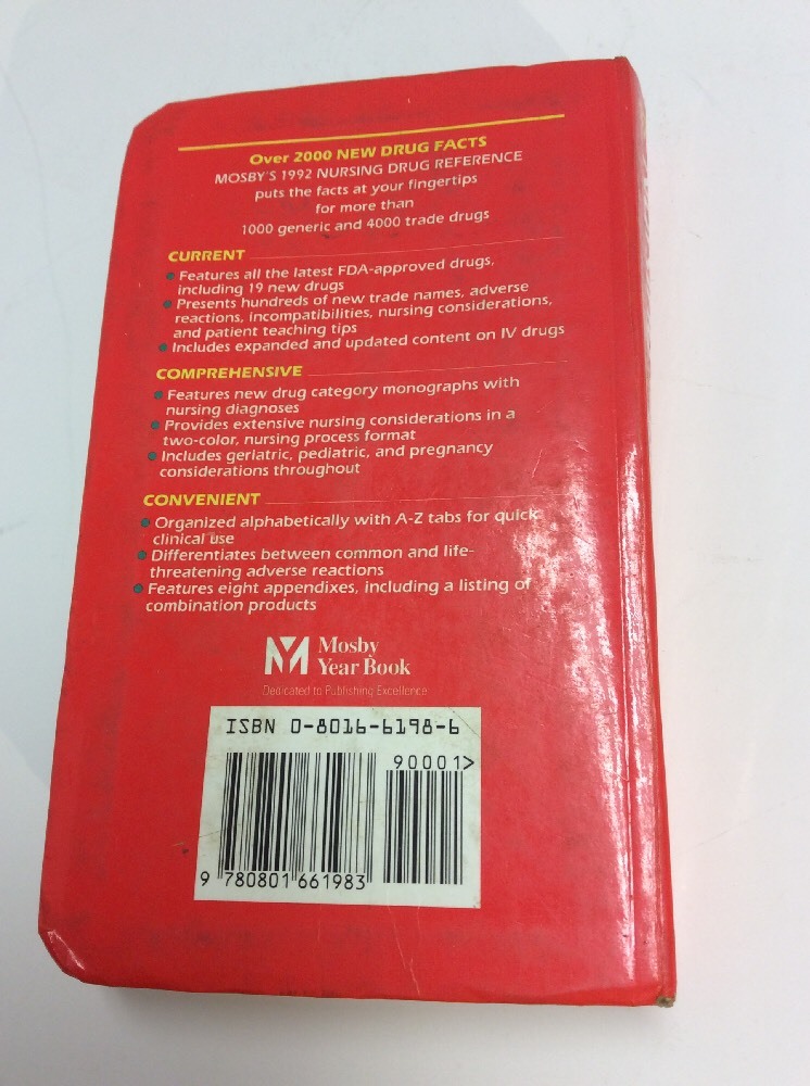 Mosby’s Nursing Drug Reference, 1992 by Linda Skidmore-Roth 57