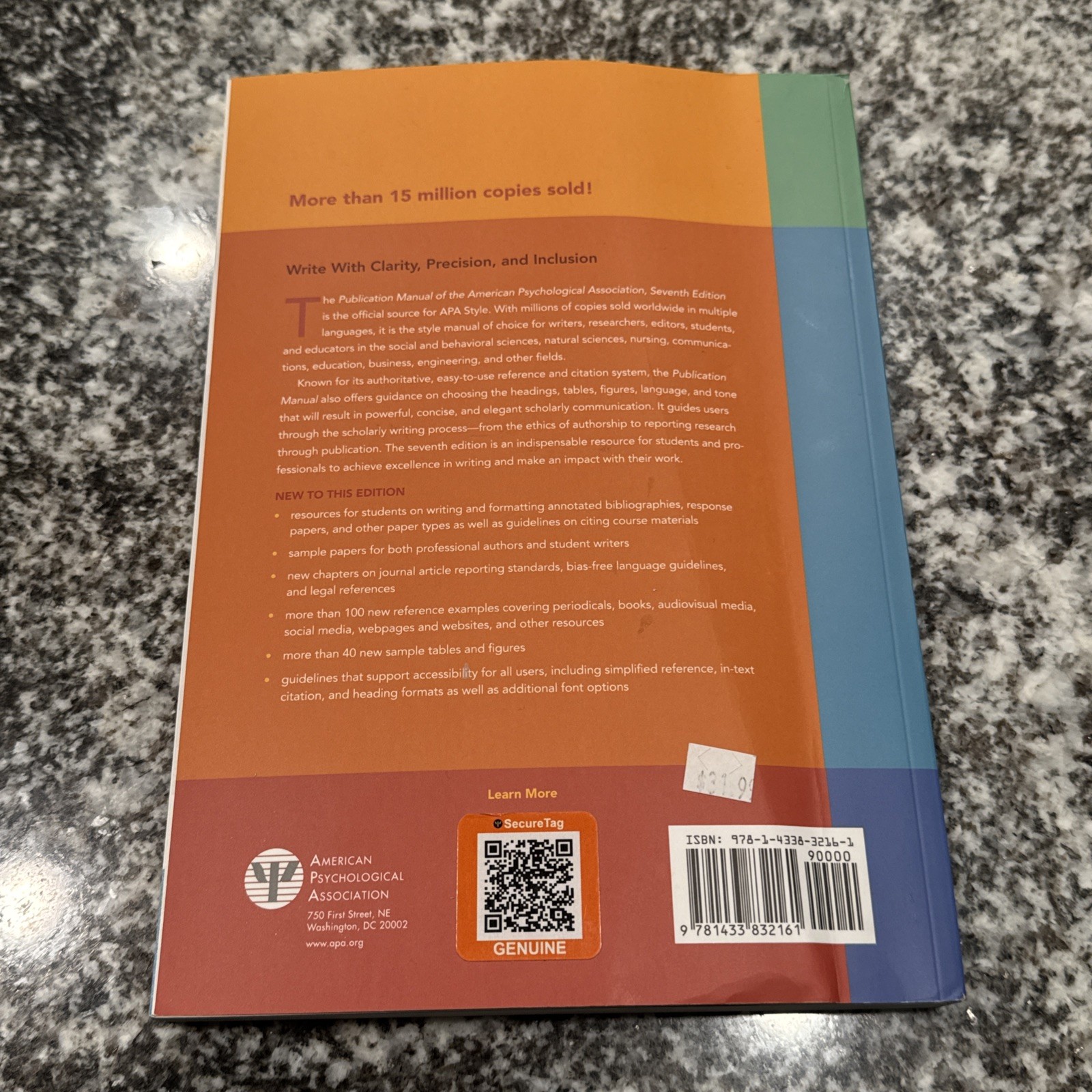 Publication Manual APA 7th Edition Hardcover by American Psychological Associat…