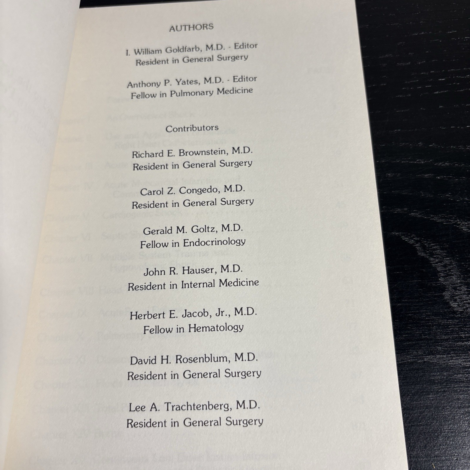 Critical Care Medicine