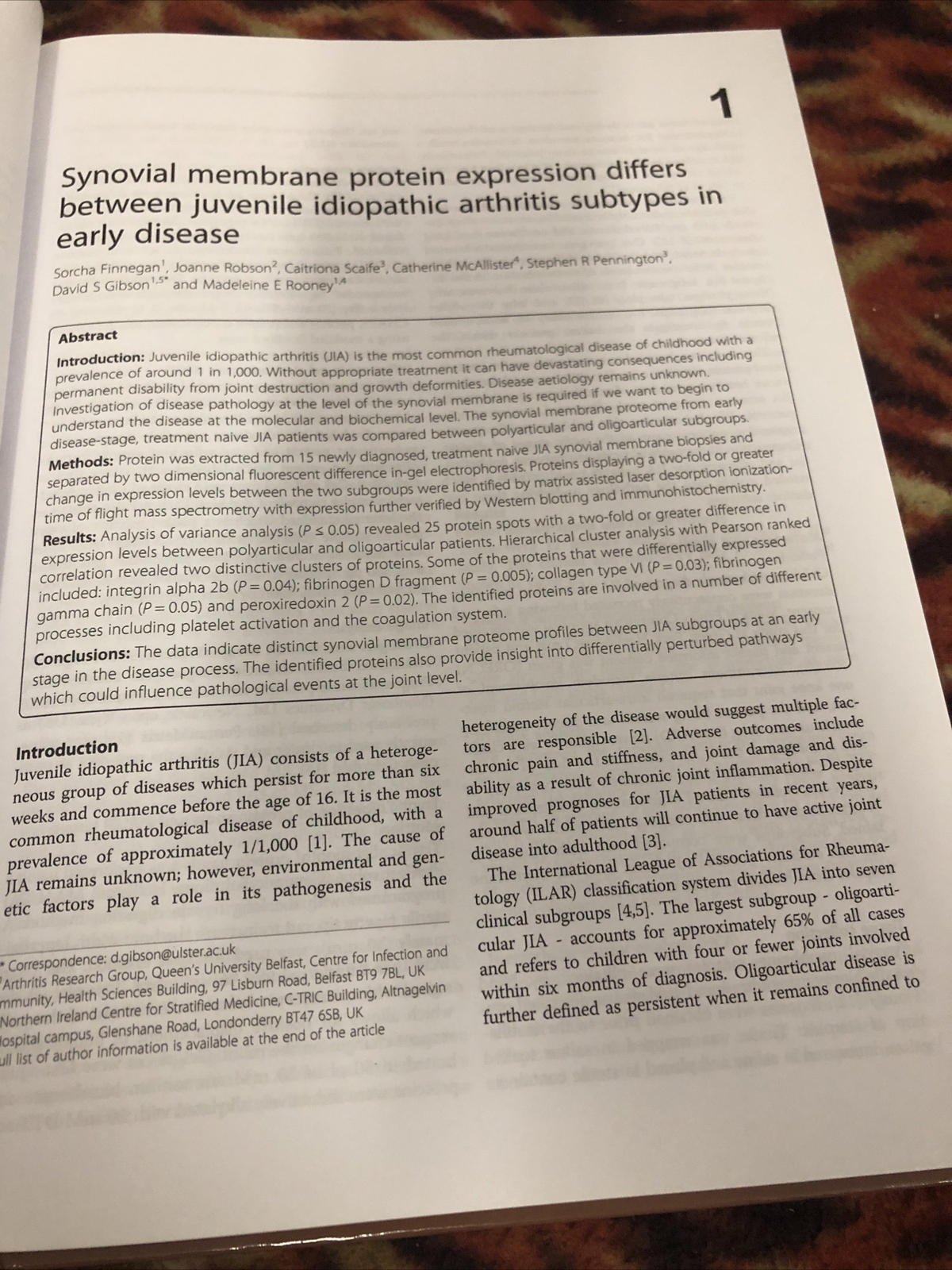 Juvenile Idiopathic Arthritis: Diagnosis and Treatment by Nicholas Greyson…